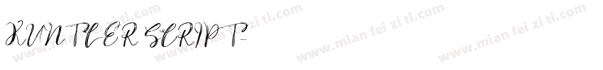 KUNTLER SCRIPT字体转换